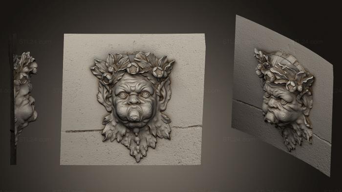 Mask (Fontaine Palatine, MS_0207) 3D models for cnc